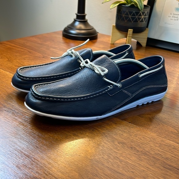 Rockport DALVER Walkability Navy Leather Ultimate Comfort Loafers 13 Slip On - Picture 3 of 11